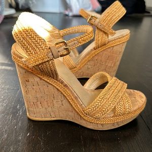 Stuart Weitzman espadrilles wedges.  Excellent condition - size 7.